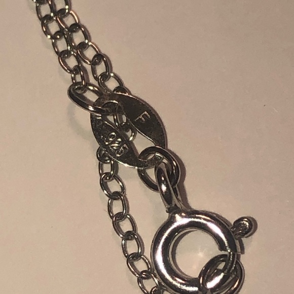 DIAMOND & Sterling Silver Owl Bird Pendant w Chain 18” & .6” - Picture 8 of 8